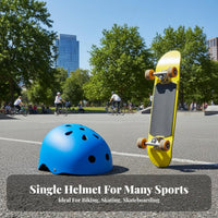Skateboard Helmet Sturdy PC Shell Roller Skating Helmet Impact Resistant Shielded Headwear for Adults, Cyclists, Skateboarding, Outdoor Sports, BMX