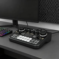 Live Broadcasting Soundboard Multi-Platform Compatible Podcast Audio Interface