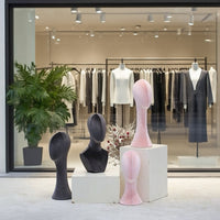 Hat Display Mannequin Head with Pin-Insertable Surface for Accessories