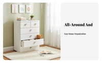 5-Tier Plastic storage cabinet Large Capacity Chest of Drawers Multi-Purpose for Parents