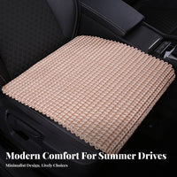3 Pieces Cooling Backless Woven Seat Mat year-round Driver Seat pad Breathable Automotive Accessory Universal Fit for automobiles Owners, motorists, Commuters, warm Weather, Driving, routine Commute, route Trips