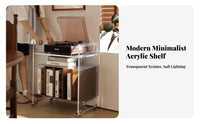 vinyl turntable stand with vinyl collection Storage Mobile Design 2-Tier Vinyl vinyl Table