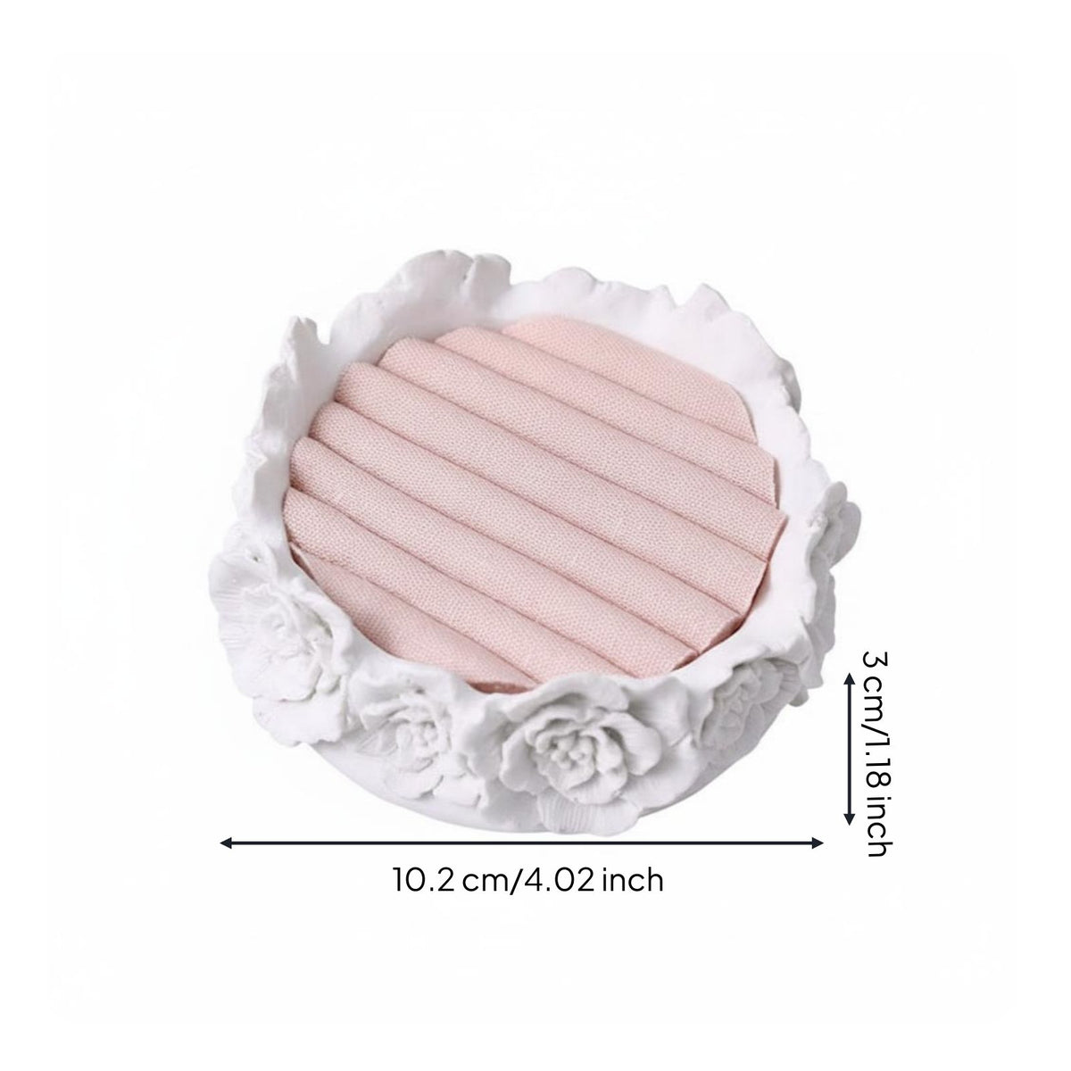 Jewelry Display Tray Textile-Covered Jewelry Organizer Tray Ribbed