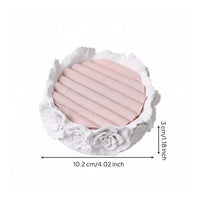 Jewelry Display Tray Textile-Covered Jewelry Organizer Tray Ribbed