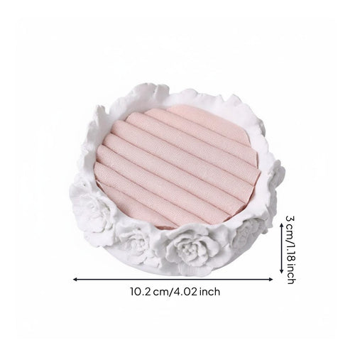 Jewelry Display Tray Textile-Covered Jewelry Organizer Tray Ribbed
