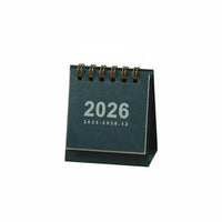 2026 Desk Calendar, Mini, Portable, Minimalist Design, Paper, Desktop Decor