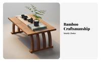 Chinese Design Low-Profile Coffee Table Minimalist Design Household Furniture Space-Saving Indoor Furnishing Multi-Purpose for Minimalists, Apartment Dwellers, Bay Window, Tatami Room, Balcony, Small Areas