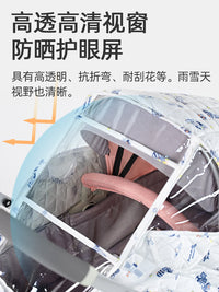 专用newber纽贝尔808A婴儿推车保暖罩罩儿童睡篮防风防寒防雨罩衣