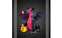 Halloween Dragon Decoration Outdoor Inflatable Dragon Inflatable with Fan Pump up Bright for Homeowners, Yard, Lawn