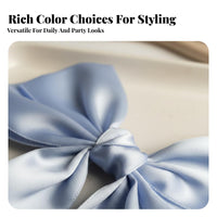 Double Tier Knot Hair Fastener Elegant Design Double Tier Knot Barrette Soft and Comfortable Easy to Use for Women, Parties