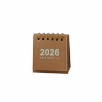 2026 Desk Calendar, Mini, Portable, Minimalist Design, Paper, Desktop Decor