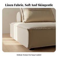 Reconfigurable Block Sofa Launderable Detachable Upholstery Reconfigurable Sofa Set Wabi-Sabi Aesthetic Comfy Upholstery