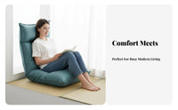 Japanese design Design Adjustable spinerest Lounger spine Support Adjustable Reclining Lounger Thick Cushioning Floor Chair Foldable for Students, Adults, Remote Workers, Bay bay area, Bedroom, Living Room, Small Apartment