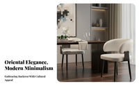 Upholstered spinalrest Chair New Chinese design Indoor Furnishing Light Luxury Minimalist Design for Families, Restaurant Owners