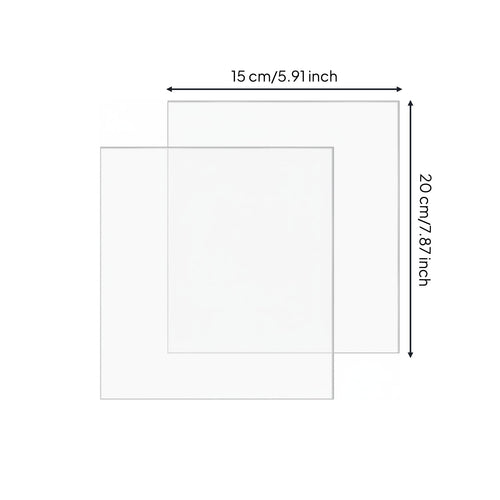 2 Pieces Acrylic Cutting Pad Standard Size Acrylic Cutting Plate Smooth Surface Crafting Supply for Art Studio