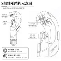 乐百客自行车截管器铝合金切管器5-50mm座管把横前叉管切割工具