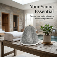 Sauna Hat for Steam Bath, Steam Room Essential Parts, Heat Resistant Sauna Cap, Stylish Appearance S - Image 5