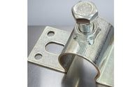 Curved Clip Bracket Slotted Holes Bolt-Tightened Clamp Easy to Install Metal Mounting Clip