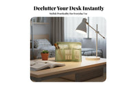 Multi-Compartment organizer Compartmentalized Design Divided Storage container for Bedroom