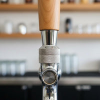 Short Wooden Beer Handle Sturdy Bar Accessory Polished Finish for Home Brewers