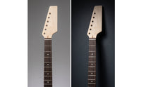 Straight Electric Guitar Neck with Rosewood Fingerboard Replacement Maple Guitar Neck Compatible for Luthiers