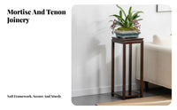 Multi-Tier Flower Rack Mortise and Tenon Joinery Multi-Tier Wooden Stand Self-Supportingstanding No Assembly Required