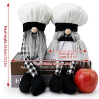 Easter Chef-Style Stuffed Gnome Doll, Handmade, Featuring the Appearance of a Faceless Baker Gnome Handicraft, a Faceless Elf Doll, Suitable as a Gift, Suitable for Chefs to Use, and Can Be Placed on a Tiered Tray