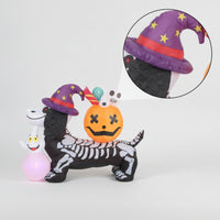 Skeleton Dog Inflatable Halloween Decoration Halloween Yard Decoration Outdoor Festive for Party, Entryway