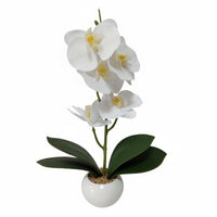 Potted Floral Arrangement Decor Low Maintenance Artificial Flower in Pot Potted Artificial Flower for Entryway