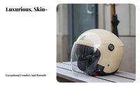 Electric Bike Helmet 3C Certified Half Shell Helmet All Seasons Use Secure Headwear for Riders, Winter Riding, City Commuting