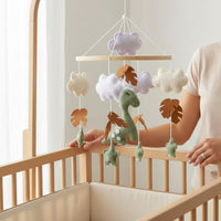 Handmade Felt Crib Mobile Nordic Rex Crib Mobile Calming Design