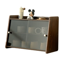 4-Tier Bamboo Cup Storage Rack with Wheels