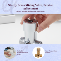 Touchless Bathroom Sink Faucet, Automatic detector Mixing Valve, Temperature Control Brass Accessory