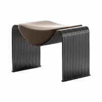 M-Shaped Vanity Stool Italian Inspired Indoor Seating Modern Minimalist Design