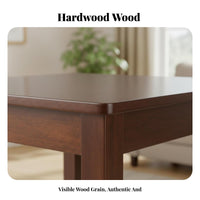 Four-Legged Square Wooden Table Minimalist Design Household Furniture for Office