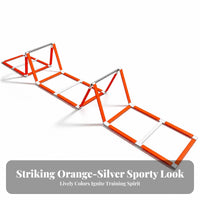 Textured Textured Surface Multifunctional Training Ladder Compact Storage Foldable Agility Ladder