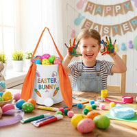 Ear Bunny Candy Pouch Gift Bag DIY Painting Easter Treat Bag for Crafters, Kids, Egg Search, Parties