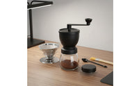 Manual Coffee Grinder Includes Storage Jar Hand Crank Coffee Grinder Kitchen Appliance Consistent Uniform Mill for Travelers