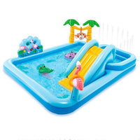 INTEX Crocodile Slide Splash Pool 57161 Inflatable Pool