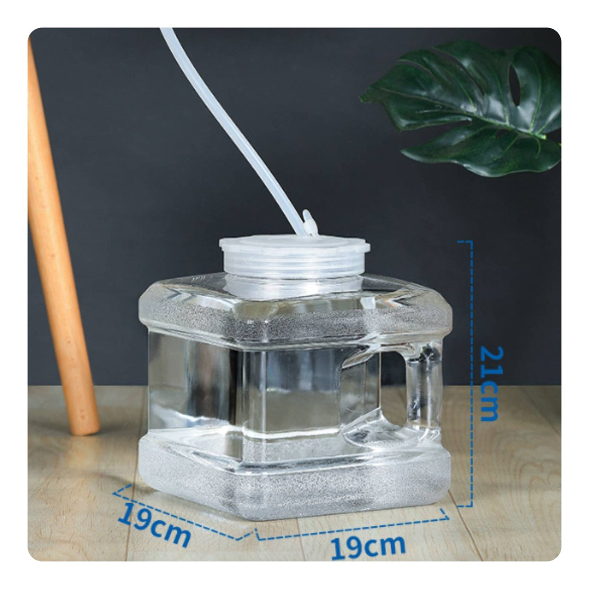 Transparent Tea Water Container High Temperature Resistant for Camping, Travel