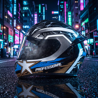 Full-Coverage Headgear | DOT Certified, Aerodynamic with Visor, for Street Riding