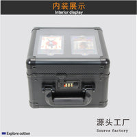 Portable Aluminum Alloy PSA Card Storage Box with Handle