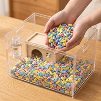Soft Wood Pulp Hamster Bedding, Multicolored Paper Litter for Dwarf Hamsters, 450g Soft Animal Bedding and Paper Litter for Small Animals