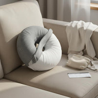 Rest Pillow with Ear Hole Zippered Waist Support Cushion Ergonomic Seating Cushion for Home
