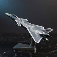 1:72 Scale J-20 Fighter Jet Model Diecast J-20 Fighter Model Alloy for Collectors, Study Room