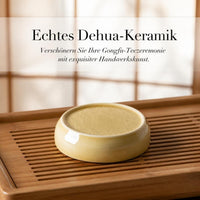 Dehua White Porcelain Teapot Lid Holder & Gaiwan Lid Rest for Kung Fu Tea Ceremony