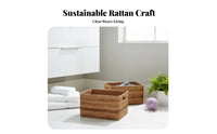 Lidded Wickerdesign Box Multi-Purpose Storage Basket Multipurpose for Organizers