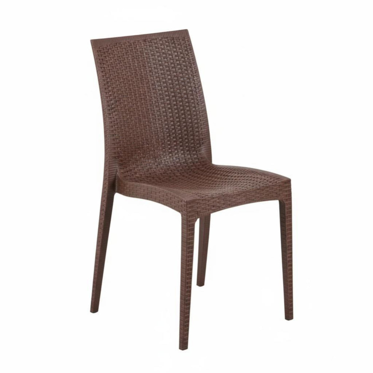 Commercial Grade Woven-Look Stacking Chair Lightweight Stackable Woven Chair Waterproof Outdoor Furniture Ready to Use for Event Planners, Restaurant Owners, Homeowners, Wedding Banquet, Exhibition Hall, Dining Room, Office