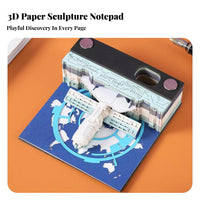 Aesthetic Design Space Station Desk Calendar Creative Gift Tear-Remove Paper Sculpture Exquisite Craftsmanship for Students, Gifting