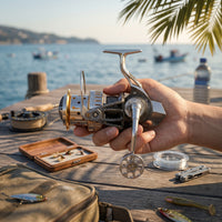 Saltwater Rotating Reel Round Knob Metal Fishing Reel Carbon-Fiber Appearance